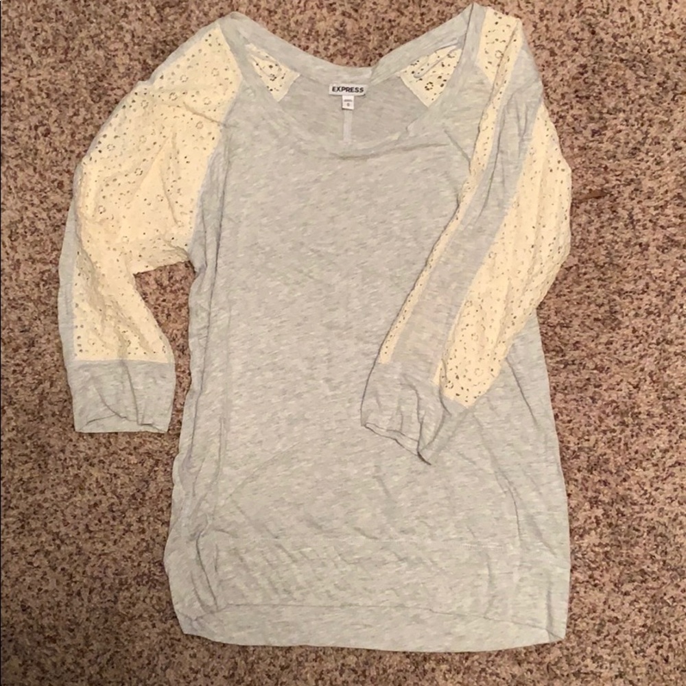 Express Gray Top